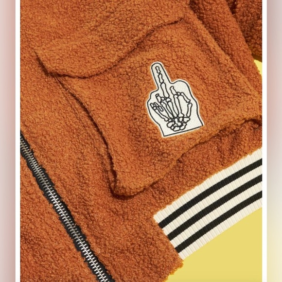 DEIT STARTS MONDAY Panther Jacket Orange Size 2XL Mens NWT A0331 B4 - Picture 5 of 14